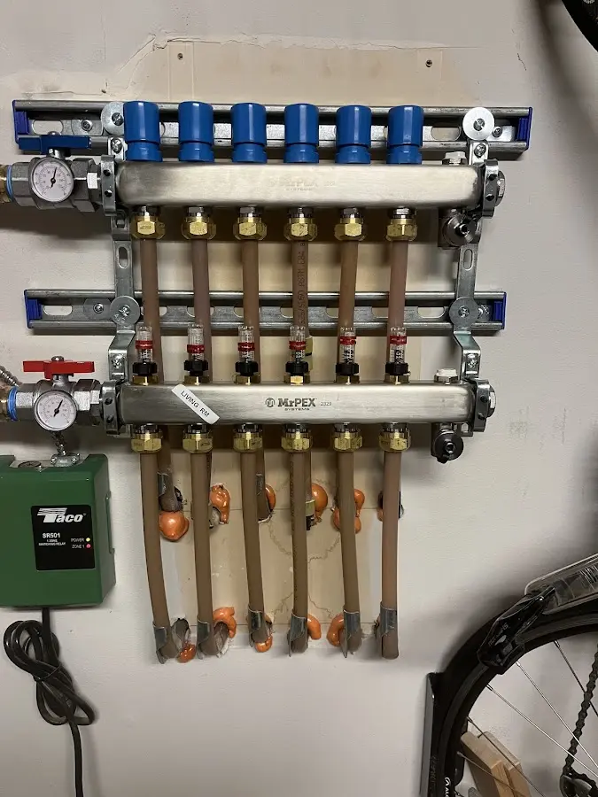 Plumber performing Gas Line Installation at a residential property in Osawatomie